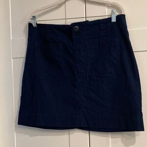 Maeve cotton mini Navy Blue Women's Skirt. Y2K look with tights and sweater!